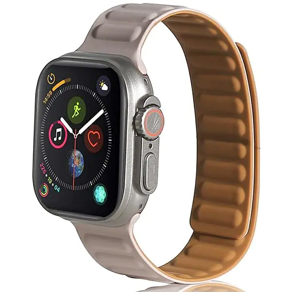⁨Beline pasek Apple Watch Magnetic 42/44/45/49mm khaki⁩ w sklepie Wasserman.eu