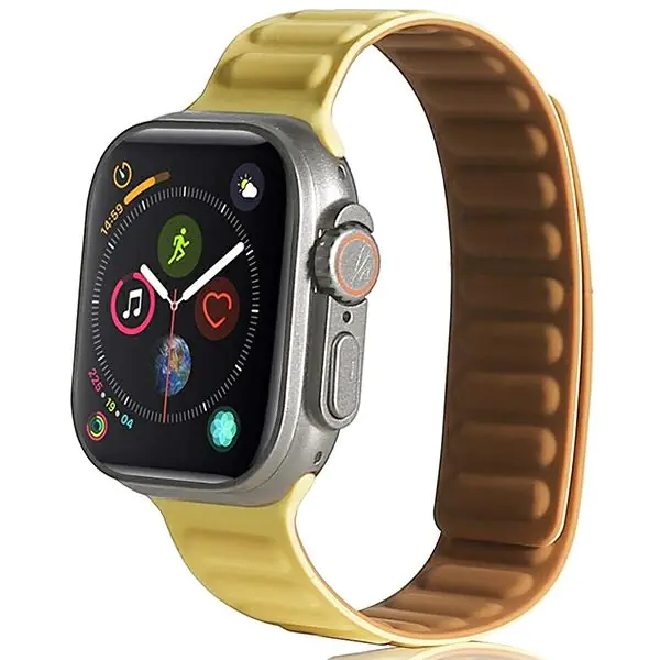 ⁨Beline pasek Apple Watch Magnetic 42/44/45/49mm żółty /yellow⁩ w sklepie Wasserman.eu