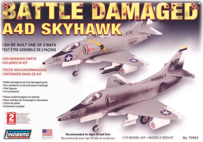 Model Plastikowy Do Sklejania Lindberg (USA) Odrzutowiec A4D Skyhawk w sklepie Wasserman.eu