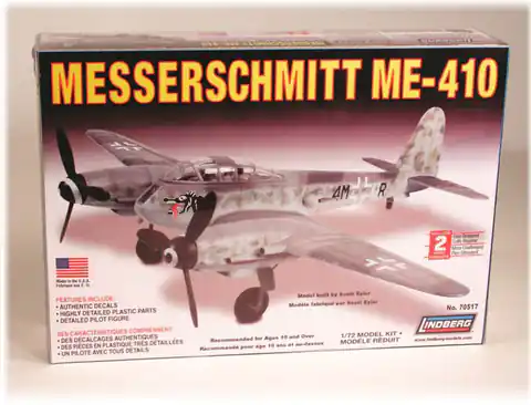 ⁨Model Plastikowy Do Sklejania Lindberg (USA) Samolot Messerschmitt ME-410⁩ w sklepie Wasserman.eu