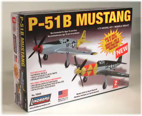 ⁨Model Plastikowy Do Sklejania Lindberg (USA) Samolot P-51 Mustang⁩ w sklepie Wasserman.eu