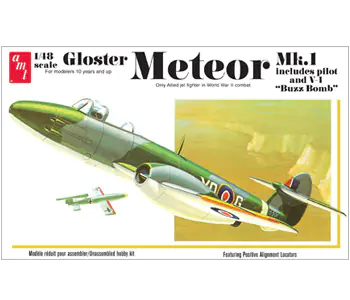 ⁨AMT Plastic Model - Gloster Meteor MK-1 Fighter Jet⁩ at Wasserman.eu