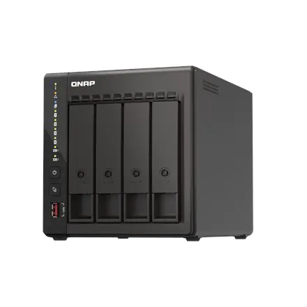 ⁨QNAP 4-Bay desktop NAS 	TS-453E-8G Up to 4 HDD/SSD Hot-Swap, J6412 Quad-Core, Processor frequency 2.6 GHz, 8 GB, 2 x HDMI 1.4b,⁩ w sklepie Wasserman.eu