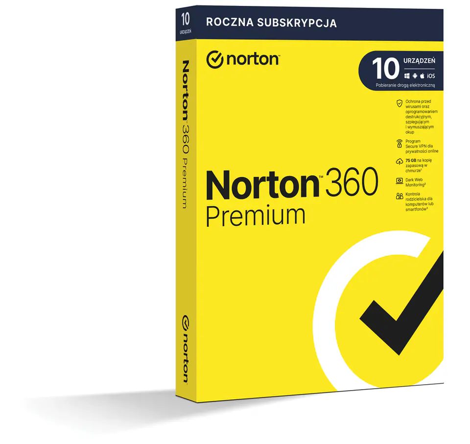 ⁨Norton 360 Premium 10D/12M ESD (NIE WYMAGA KARTY)⁩ w sklepie Wasserman.eu