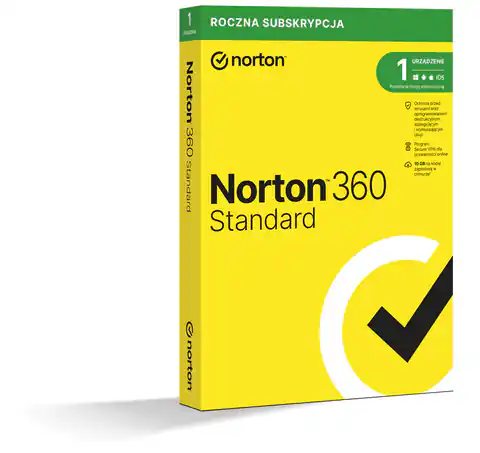 ⁨Norton 360 Standard 1D/12M ESD ( NIE WYMAGA KARTY)⁩ w sklepie Wasserman.eu