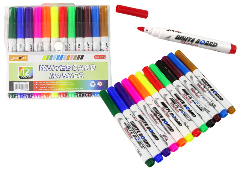 ⁨Magic Felt-tip Pens Water Markers 12 Pcs For Drawing on Water Glass⁩ at Wasserman.eu