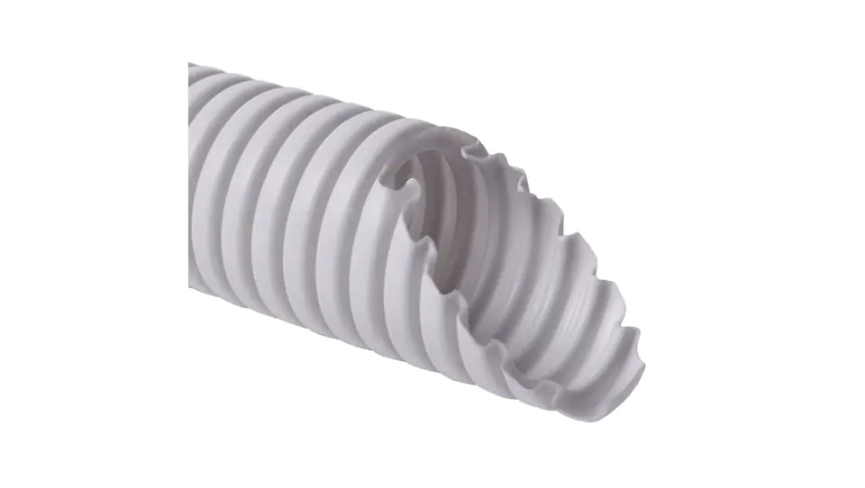 ⁨Corrugated flexible tube 20mm light grey MONOFLEX 1420_K50 /50m/⁩ at Wasserman.eu