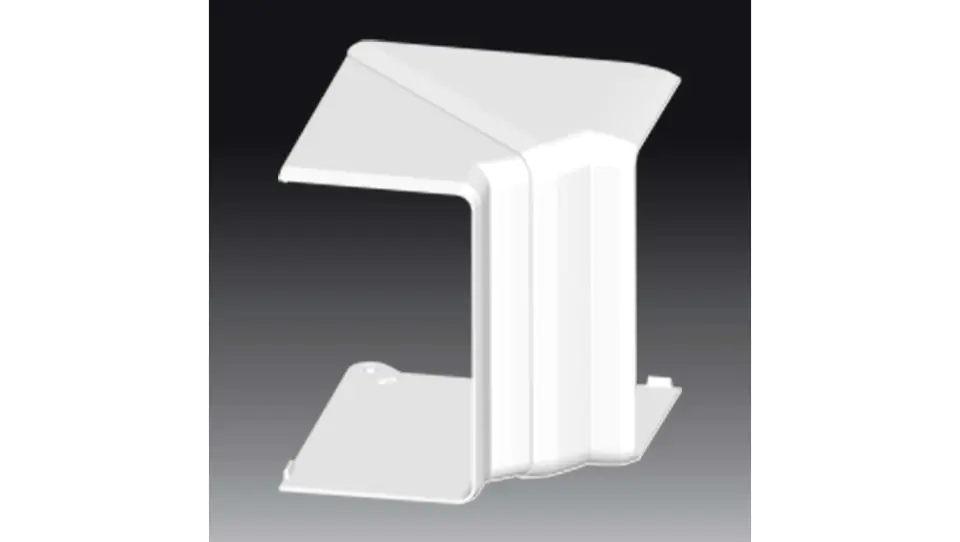 ⁨Halogen-free inner corner cover for PK 90X55 D HF channels white 8405HF_HB⁩ at Wasserman.eu