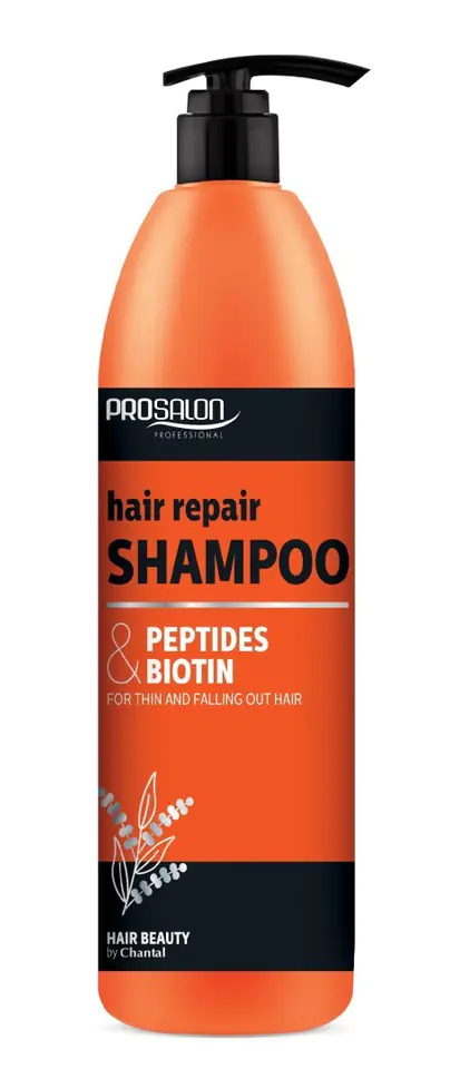 ⁨CHANTAL ProSalon Peptides & Biotin Szampon naprawczy do włosów 1000ml⁩ w sklepie Wasserman.eu