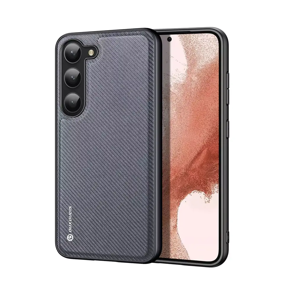 Dux Ducis Fino Protective Case for Samsung Galaxy S23+ cover with silicone frame grey at Wasserman.eu