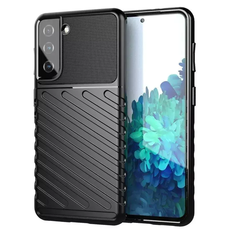 ⁨Thunder Case for Samsung Galaxy S23+ Plus Silicone Armored Case Black⁩ at Wasserman.eu