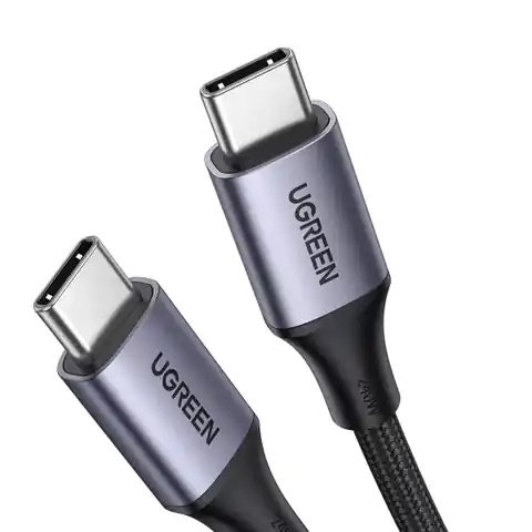 ⁨Kabel UGREEN przewód USB Typ C - USB Typ C Power Delivery 240W 5A 2m szary (90440 US535)⁩ w sklepie Wasserman.eu