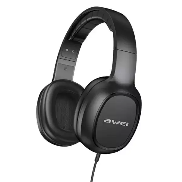 ⁨AWEI over-ear headphones GM-6 jack 3,5mm black/black⁩ at Wasserman.eu