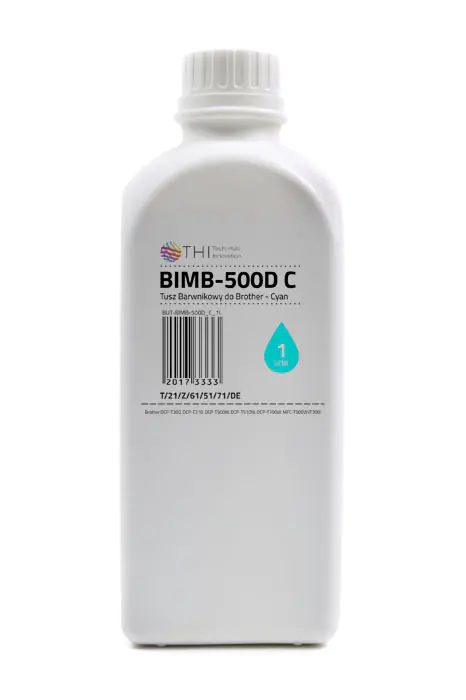 ⁨Bottle Cyan Brother 1L Dye Ink (Dye) INK-MATE BIMB500D⁩ at Wasserman.eu