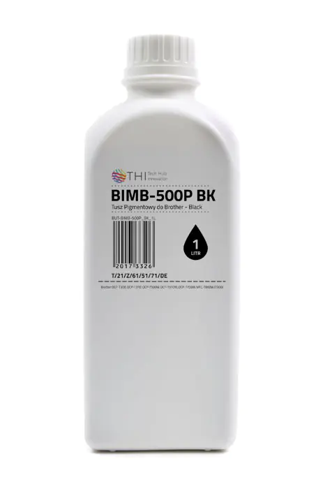 ⁨Butelka Black Brother 1L Tusz Pigmentowy (Pigment) INK-MATE BIMB500P⁩ w sklepie Wasserman.eu
