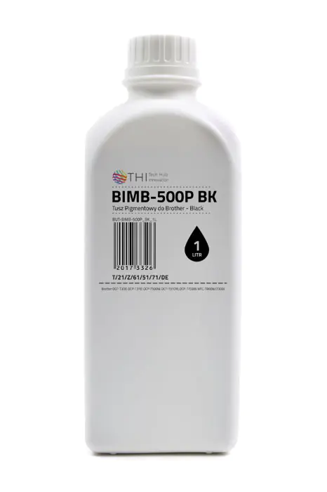 ⁨Black Brother Bottle 1L Pigment Ink (Pigment) INK-MATE BIMB500P⁩ at Wasserman.eu