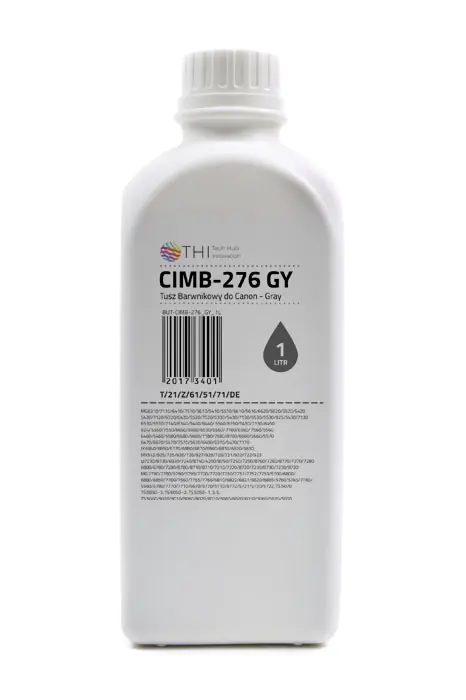 ⁨PRODUKT NA ZAMÓWIENIE, MOQ: 80SZT ŁĄCZNIE WSZYSTKICH KOLORÓW. Butelka Gray Canon 1L Tusz Barwnikowy (Dye) INK-MATE CIMB276⁩ w sklepie Wasserman.eu