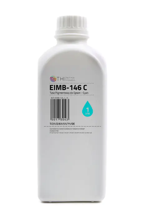 ⁨Butelka Cyan Epson 1L Tusz Pigmentowy (Pigment) INK-MATE EIMB146⁩ w sklepie Wasserman.eu