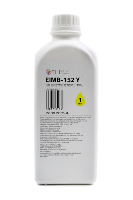 ⁨Butelka Yellow Epson 1L Tusz Barwnikowy o zwiększonej gęstości (Dye - high density) INK-MATE EIMB152⁩ w sklepie Wasserman.eu