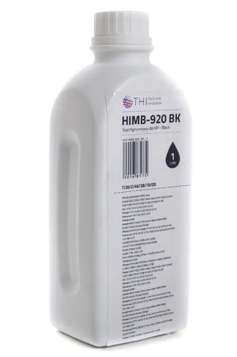 ⁨Butelka Black HP 1L Tusz Pigmentowy (Pigment) INK-MATE HIMB920⁩ w sklepie Wasserman.eu