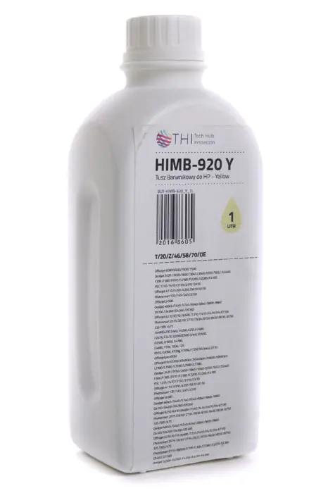 ⁨Butelka Yellow HP 1L Tusz Barwnikowy (Dye) INK-MATE HIMB920⁩ w sklepie Wasserman.eu