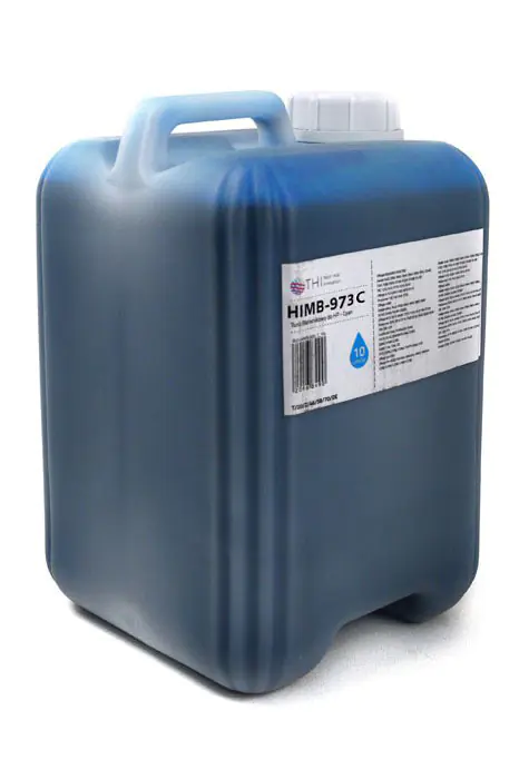 ⁨Butelka Cyan HP 10L Tusz Pigmentowy (Pigment) INK-MATE HIMB973⁩ w sklepie Wasserman.eu