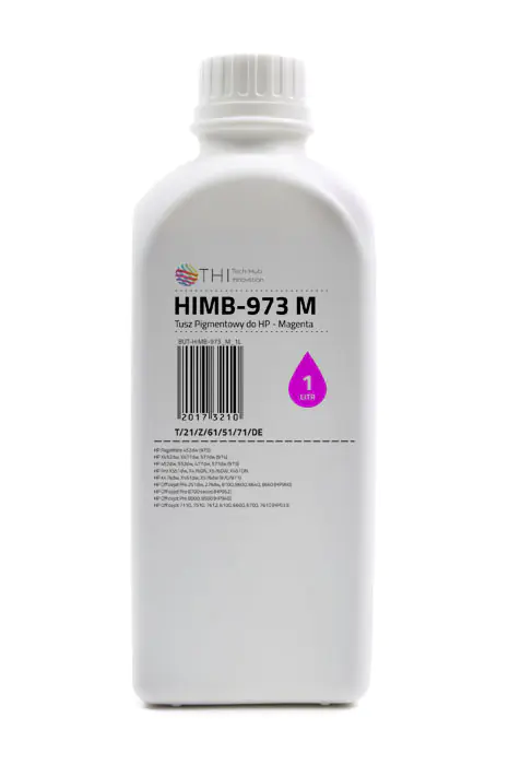 ⁨Magenta Bottle HP 1L Pigment Ink (Pigment) INK-MATE HIMB973⁩ at Wasserman.eu