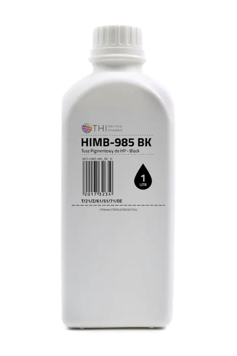 ⁨Butelka Black HP 1L Tusz Pigmentowy (Pigment) INK-MATE HIMB985⁩ w sklepie Wasserman.eu