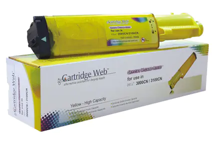 ⁨Toner Cartridge Web Yellow Dell 3000 zamiennik 593-10063⁩ w sklepie Wasserman.eu