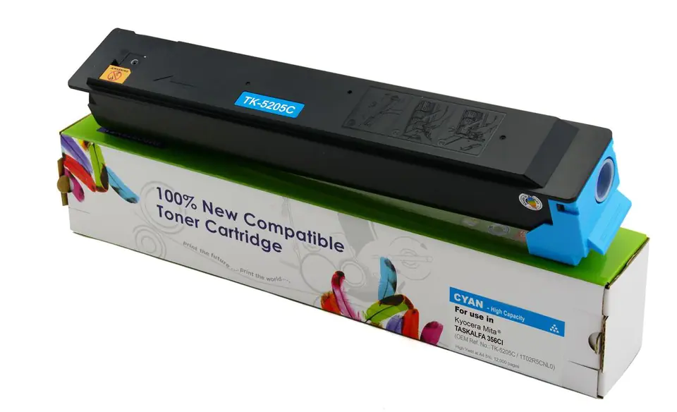 ⁨Toner Cartridge Web Cyan Kyocera TK5205 zamiennik TK-5205C⁩ w sklepie Wasserman.eu