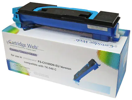 ⁨Cartridge Cyan Toner cartridge Kyocera TK540/TK542 replacement TK-540C⁩ at Wasserman.eu