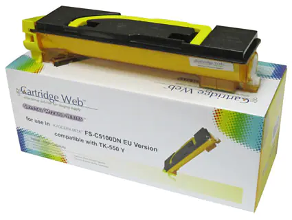 ⁨Toner Cartridge Web Yellow Kyocera TK550/TK552 zamiennik TK-550Y⁩ w sklepie Wasserman.eu