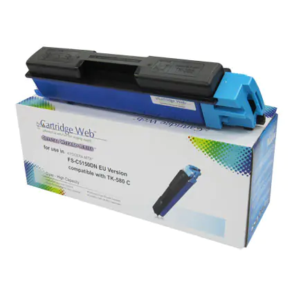 Toner Cartridge Web Cyan Kyocera TK580 zamiennik TK-580C w sklepie Wasserman.eu