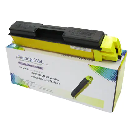 Toner Cartridge Web Yellow Kyocera TK580 zamiennik TK-580Y w sklepie Wasserman.eu