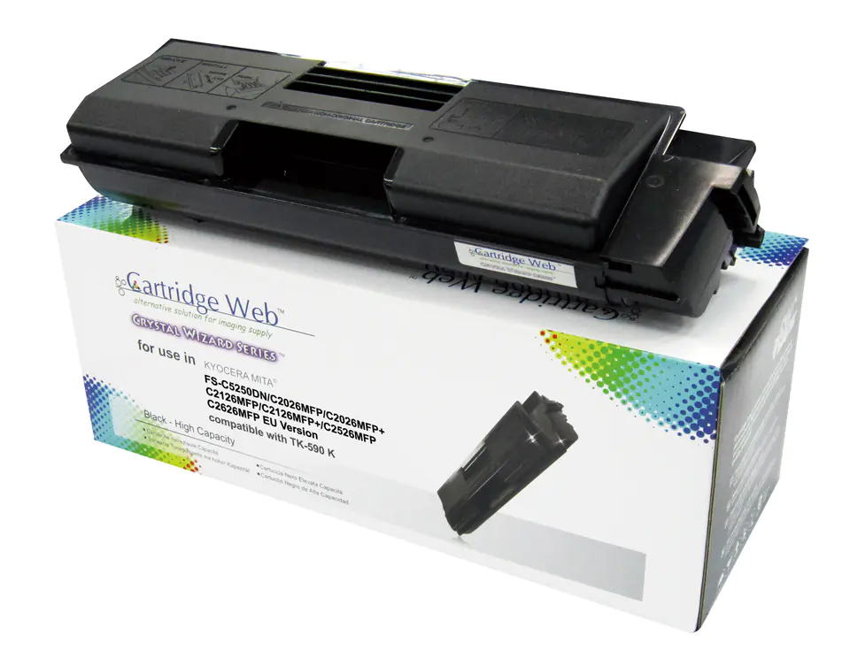 ⁨Toner Cartridge Web Black Kyocera TK590 zamiennik TK-590K⁩ w sklepie Wasserman.eu