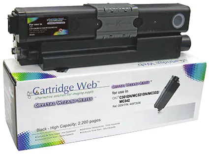 ⁨Toner Cartridge Web Black OKI C301 zamiennik 44973536⁩ w sklepie Wasserman.eu
