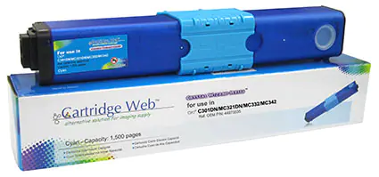 ⁨Toner Cartridge Web Cyan OKI C301 zamiennik 44973535⁩ w sklepie Wasserman.eu