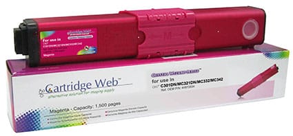 ⁨Cartridge Magenta Toner cartridge OKI C301 replacement 44973534⁩ at Wasserman.eu