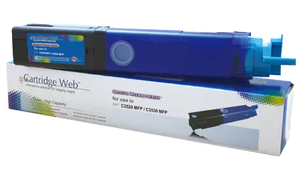 ⁨Toner Cartridge Web Cyan Oki C3520 zamiennik 43459371⁩ w sklepie Wasserman.eu