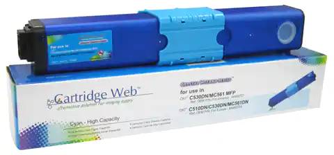 ⁨Toner Cartridge Web Cyan OKI C510 zamiennik 44469724⁩ w sklepie Wasserman.eu
