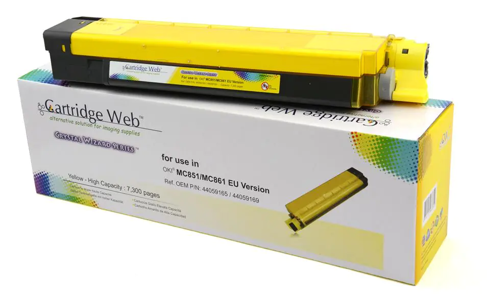 Toner Cartridge Web Yellow Oki MC851 zamiennik 44059165 w sklepie Wasserman.eu