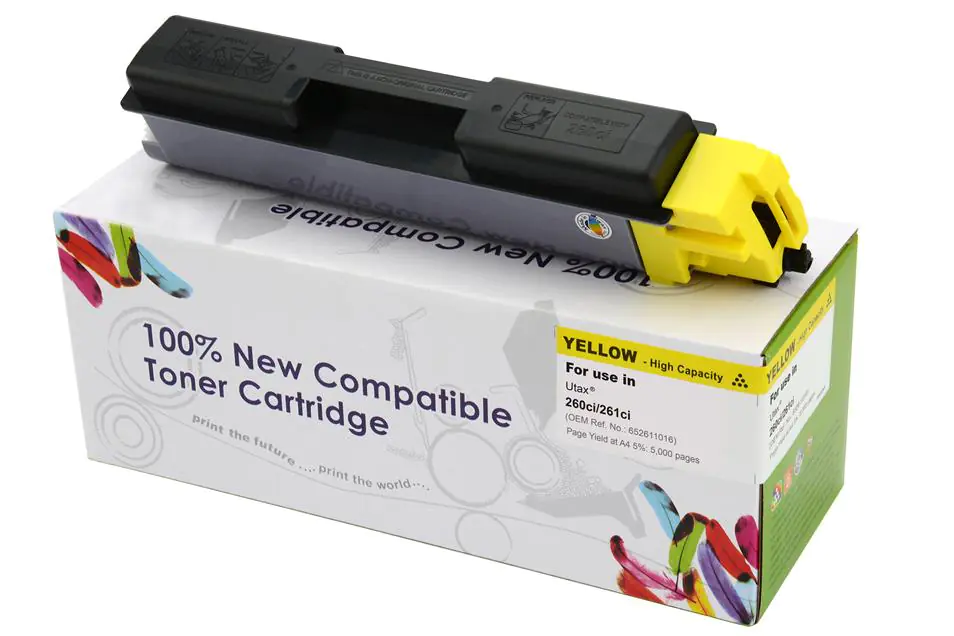 ⁨Toner Cartridge Web Yellow UTAX 260 zamiennik 652611016⁩ w sklepie Wasserman.eu