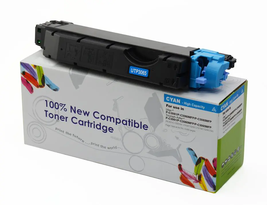 ⁨Toner Cartridge Web Cyan UTAX 3060 zamiennik PK5011C, PK-5011C (1T02NRCUT0, 1T02NRCTA0)⁩ w sklepie Wasserman.eu