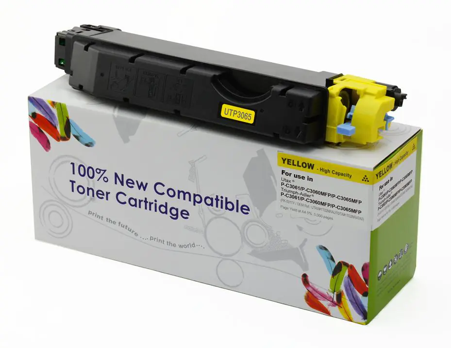 ⁨Toner Cartridge Web Yellow UTAX 3060 zamiennik PK5011Y, PK-5011Y (1T02NRAUT0, 1T02NRATA0)⁩ w sklepie Wasserman.eu