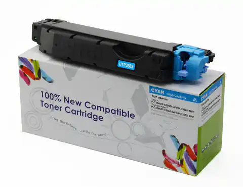 ⁨Toner Cartridge Web Cyan UTAX 3560 zamiennik PK-5012C, PK5012C (1T02NSCTU0 1T02NSCTA0)⁩ w sklepie Wasserman.eu