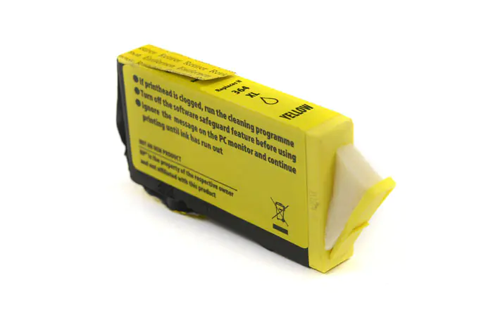 ⁨Tusz JetWorld  Yellow HP 364XL (wskazują poziom tuszu) zamiennik refabrykowany CB325E⁩ w sklepie Wasserman.eu