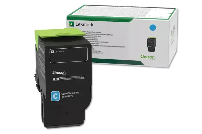 ⁨Oryginalny Toner Cyan Lexmark CS421, CS521, CS622, CX421, CX522, CX622, CX625 (78C20C0)⁩ w sklepie Wasserman.eu