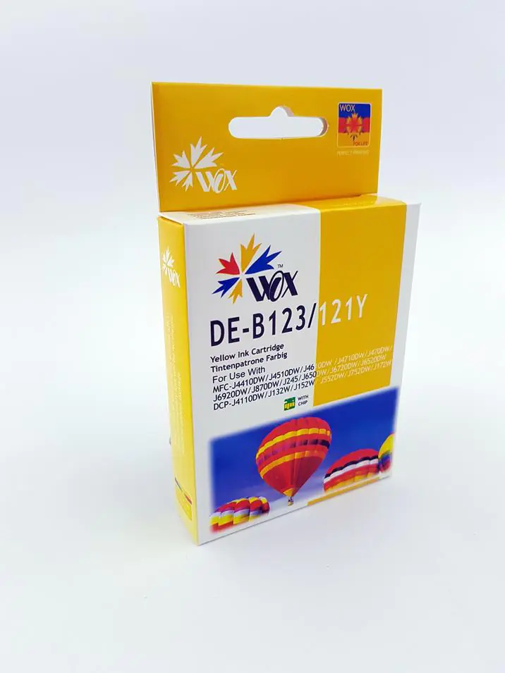 ⁨Tusz Wox Yellow Brother LC-123Y/LC-121Y zamiennik LC123Y/LC121Y⁩ w sklepie Wasserman.eu