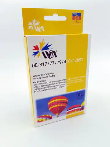 ⁨Ink cartridge Wox Yellow BROTHER LC1280Y replacement LC1280Y⁩ at Wasserman.eu