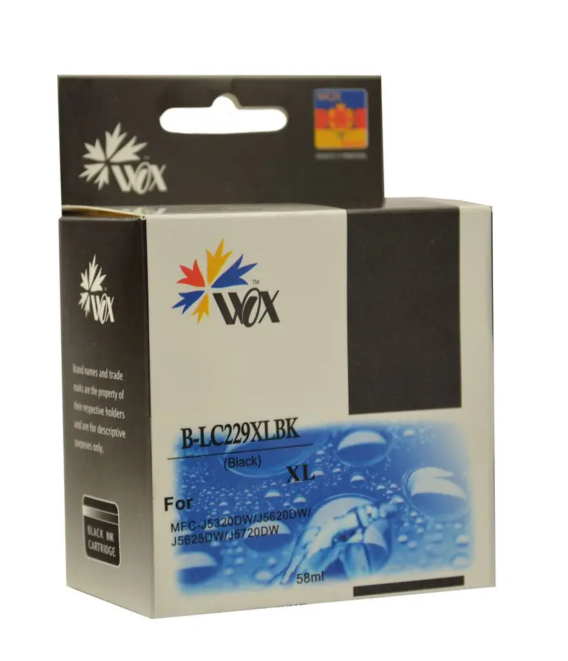 ⁨Wox Black Brother LC 229BK Compatible Ink Cartridge LC229XLBK (4300 A4 pages in accordance with ISO/IEC 24711)⁩ at Wasserman.eu